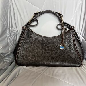 Dooney & Bourke Black Pebbled Leather Shoulder Bag